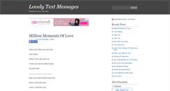 Desktop Screenshot of lovelytextmessages.com