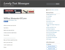 Tablet Screenshot of lovelytextmessages.com